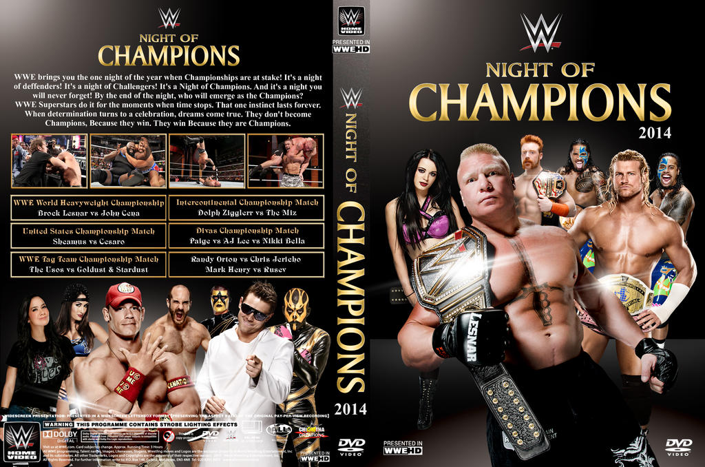 WWE Night of Champions 2014 DVD Cover V1