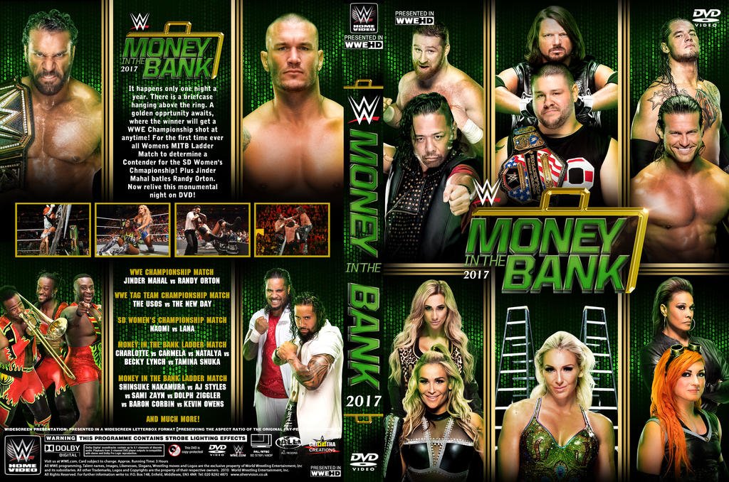 Wwe Money In The Bank 2017 Dvd Cover By Chirantha On Deviantart