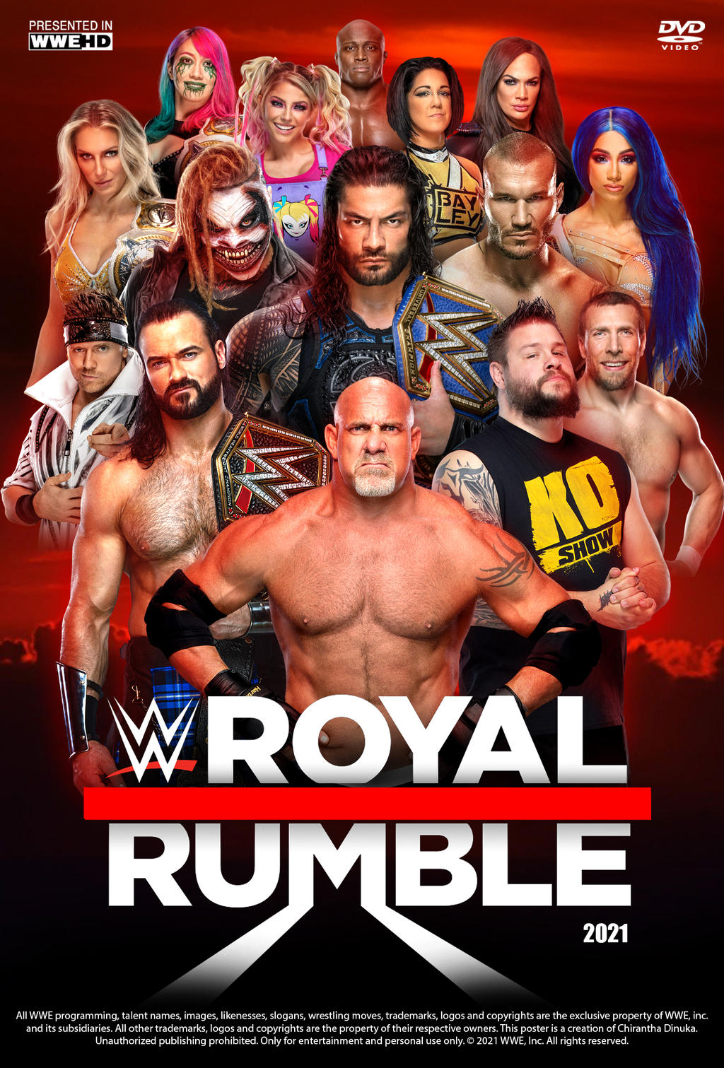 Wwe Royal Rumble 21 Poster By Chirantha On Deviantart