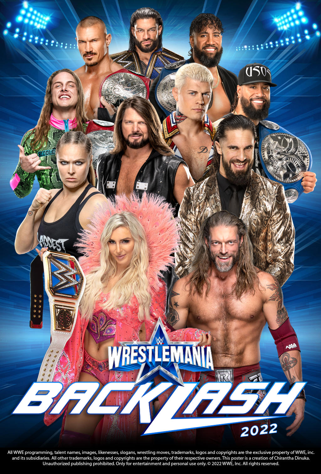 WWE WrestleMania Backlash 2022 Poster by Chirantha on DeviantArt