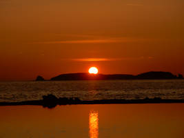 Sunset on the English Channel