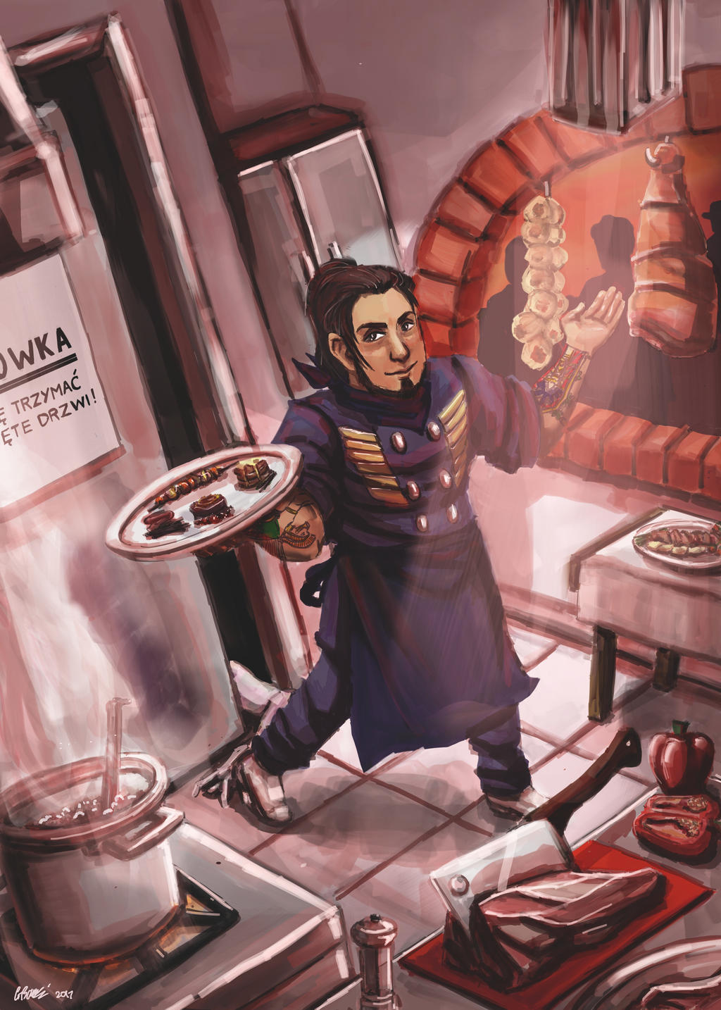 Nisroch - Corel/ Drawcrowd character contest entry by ryuuza-art