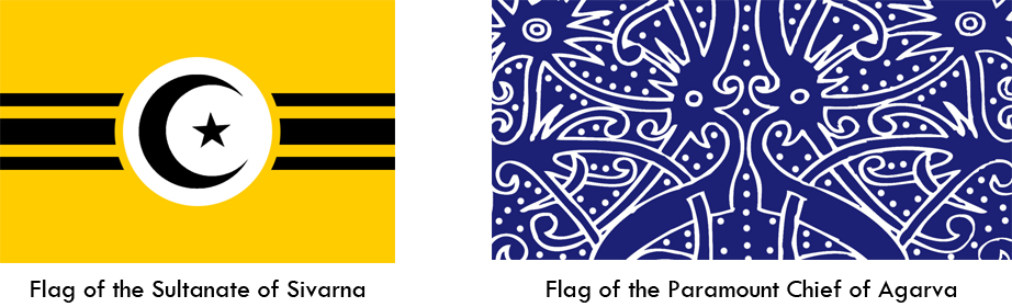 pre-commonwealth flags of sivarna and agarva