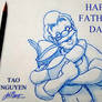 Tao Nguyen's Pinocchio Father's Day Sketch Drawing