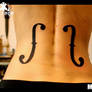 Violin Tattoo by Maurycy