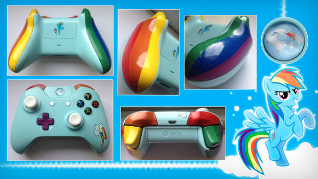 Rainbow Dash Custom Xbox One Controller