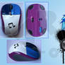 Custom Vinyl Scratch DJ Pon-3 Mouse (Logitech M305