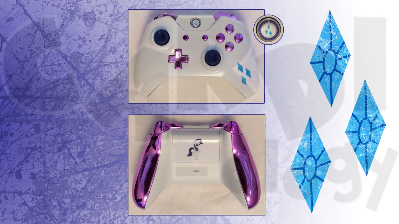 Mlp Xbox Controller Custom Xbox One Controller Rarity MLP:FiM by CARDI-ology on DeviantArt