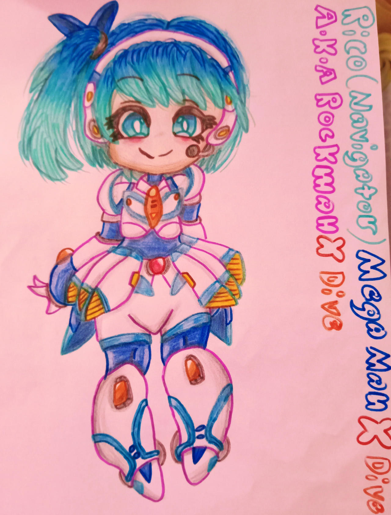 Rico (Navigator) Mega Man X Dive Chibi Form by Taarna111 on DeviantArt