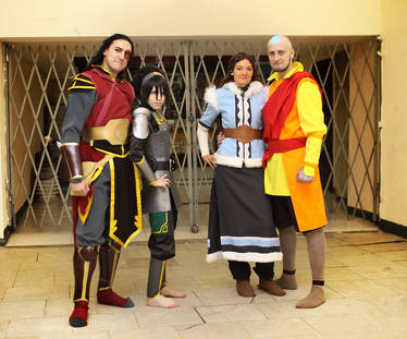 Katara, Aang, Toph, Zuko - Avatar