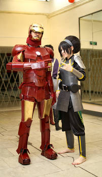 Toph Bei Fong and IronMan