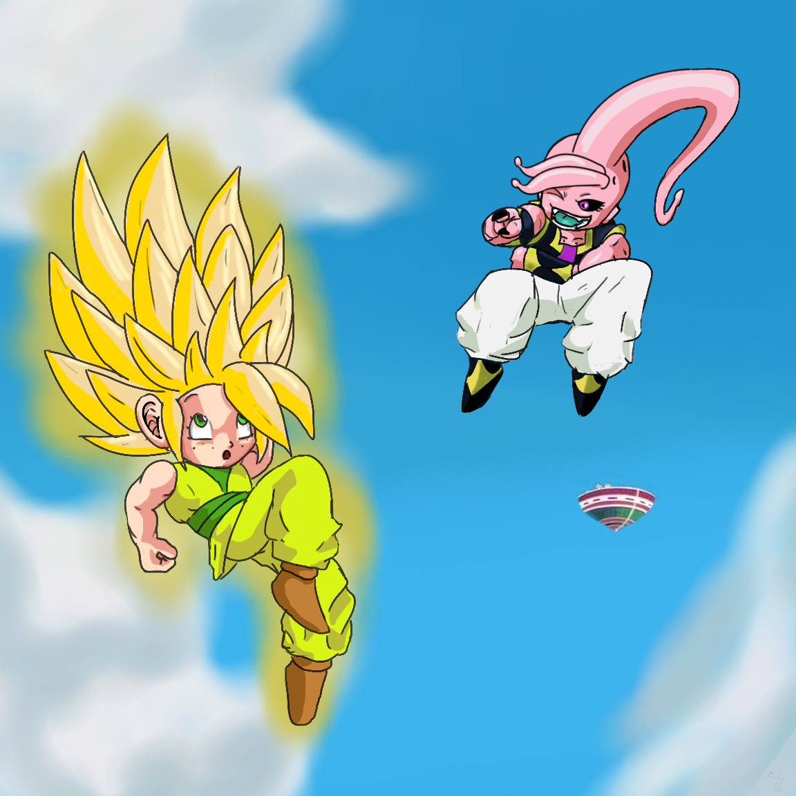 DBGT: Majin Abuu Loves SSJ Samu's New Look