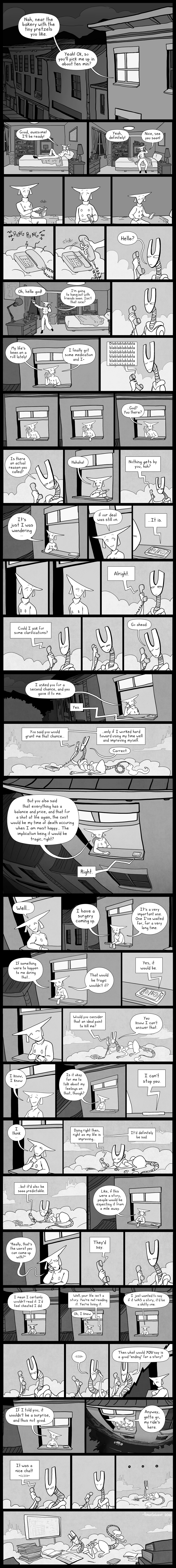 Phone Conversation Comic by pengosolvent