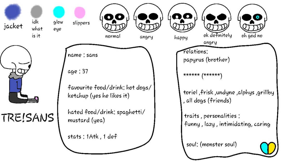 Sans Reference Model Tre!sans reference sheet by Orangyketchup on DeviantArt