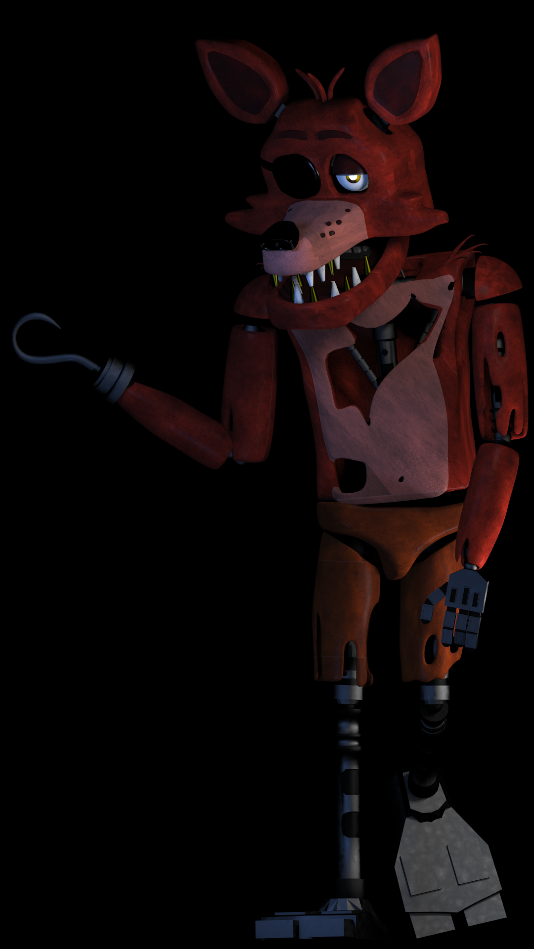 Withered Foxy Full Body PNG by BrussPictures on DeviantArt