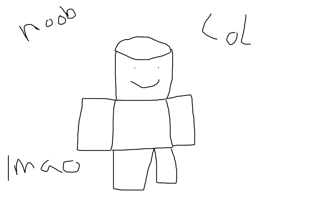 Roblox #noob @kaleb draws