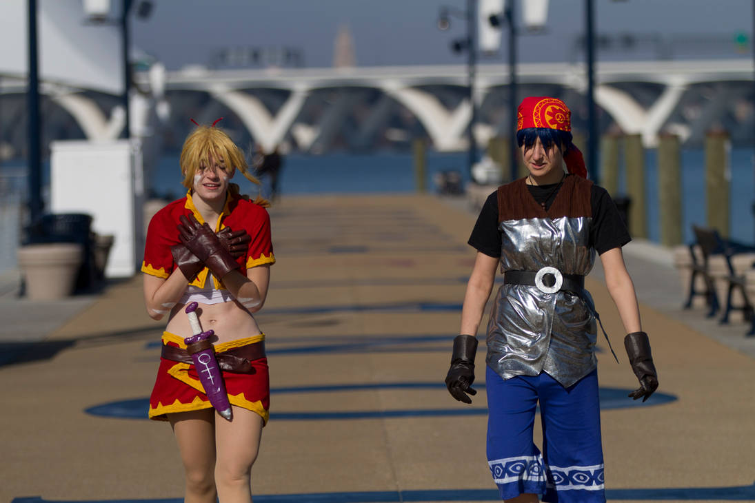 Chrono Cross - Kidd and Serge Photoshoot 7 by octomobiki