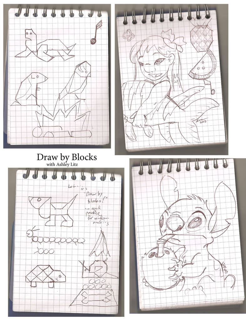Block Drawings by SkyAsimaru on DeviantArt