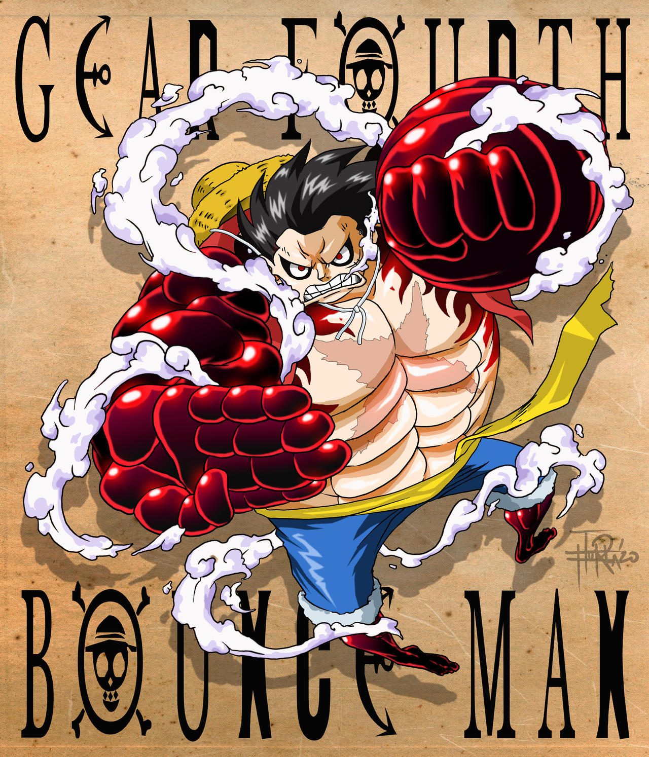 Luffy Gear Fourth Bounce Man By Bokaloid On Deviantart Luffy Gear Fourth Bounce Man By Bokaloid On Deviantart