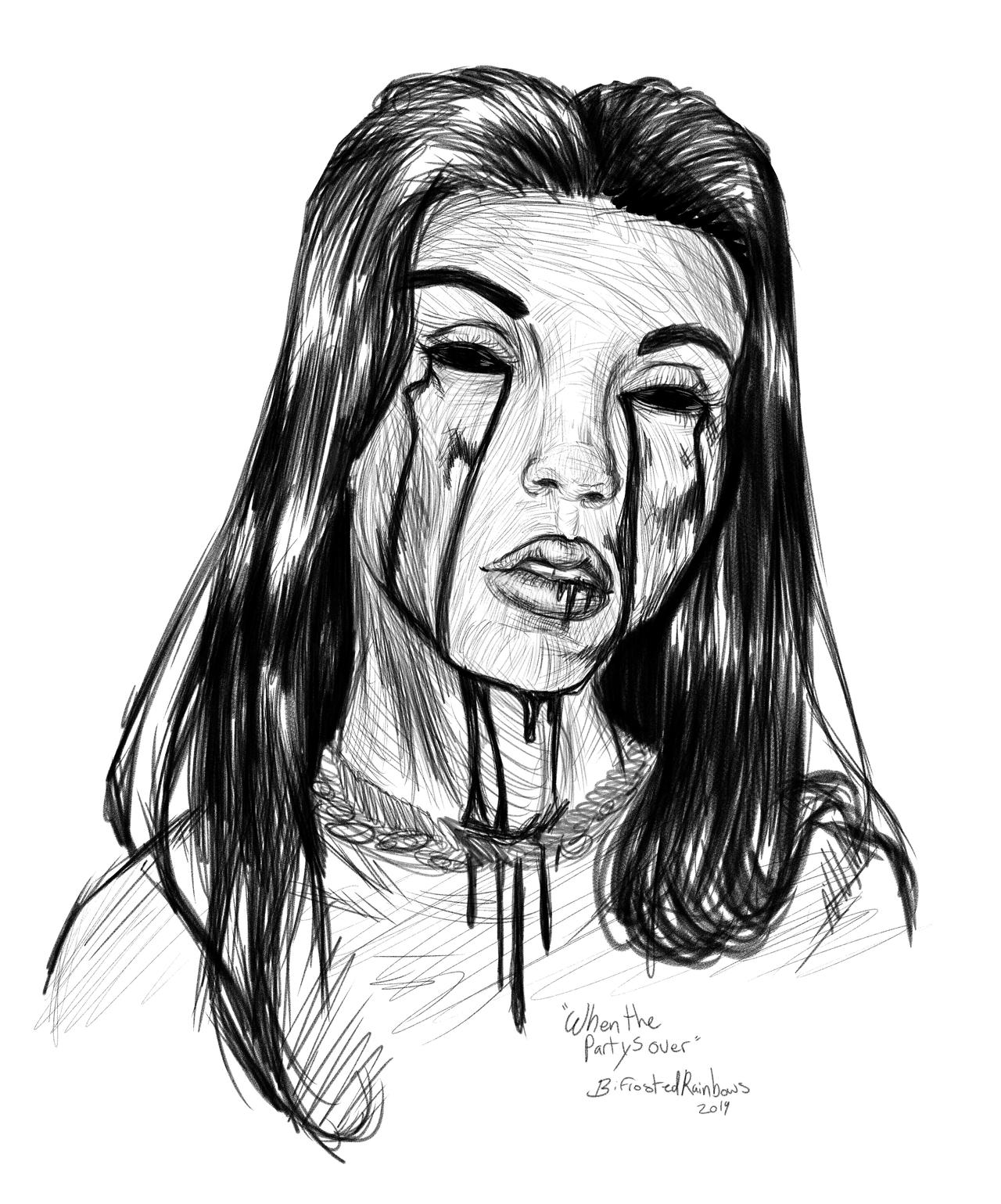 When The Partys Over Billie Eilish Fanart By BifrostedRainbows On when-the-partys-over-billie-eilish-fanart-by-bifrostedrainbows-on