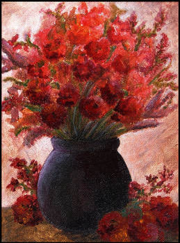 Bouquet of red flowers