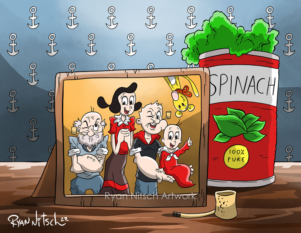 Popeye Family Computer Popeye Family Portrait by RyanNitsch on DeviantArt