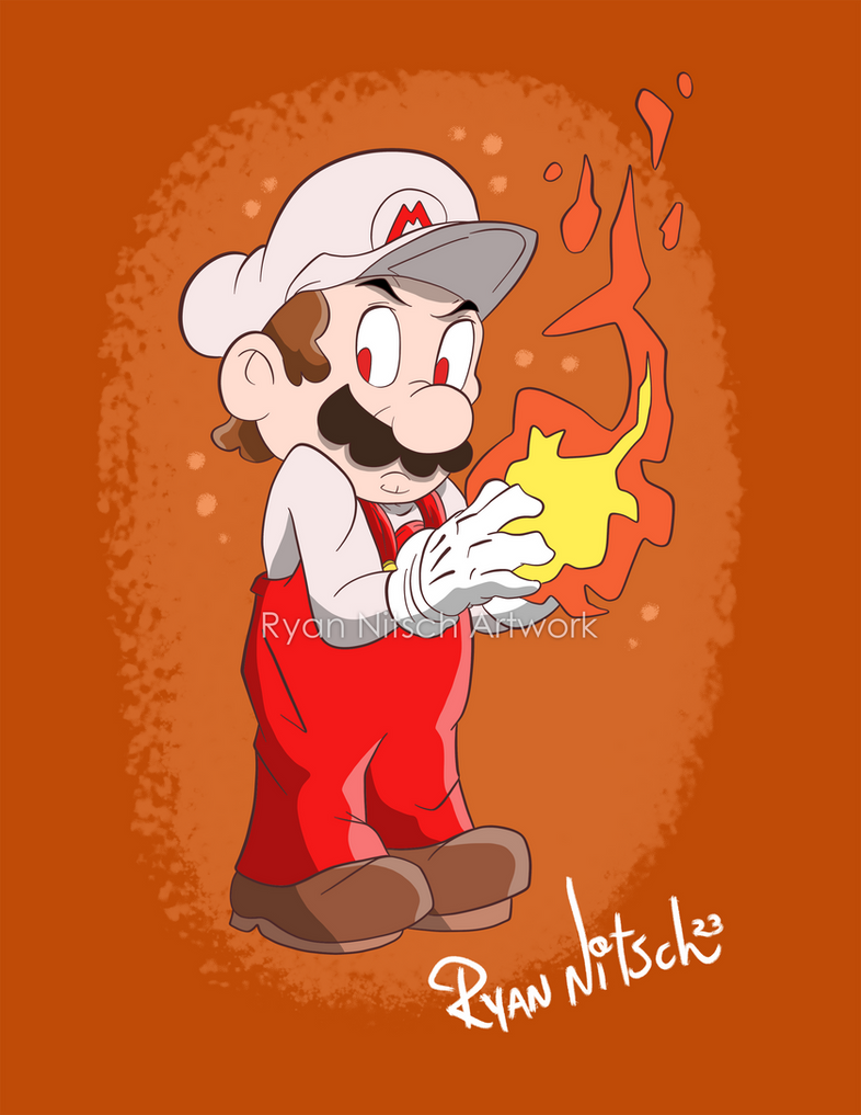 Big Fire Mario Fire Mario by RyanNitsch on DeviantArt