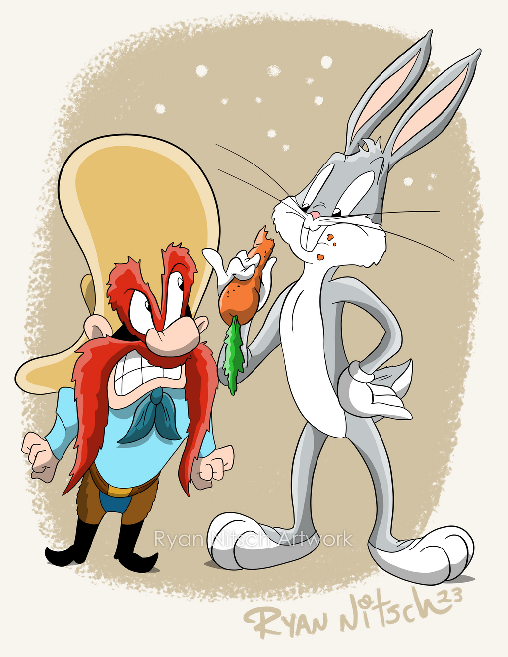 Bugs and Sam by RyanNitsch on DeviantArt