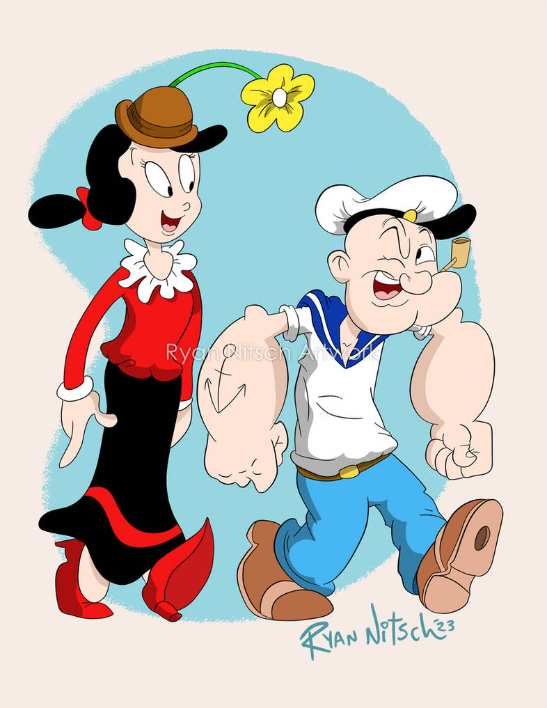 Poppy E Popeye and Olive by RyanNitsch on DeviantArt