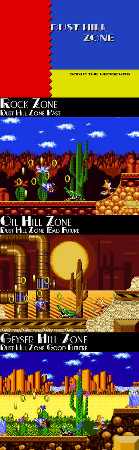 Sonic 2-Dust Hill Zone-Past, Bad and Good Future