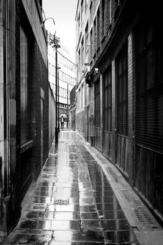 Alley in the rain