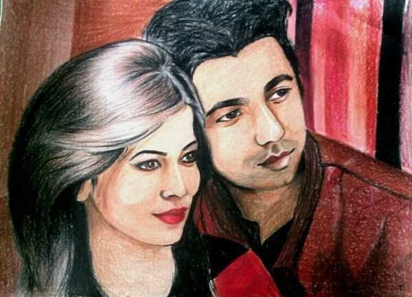 Apurbo and his wife(commision work)