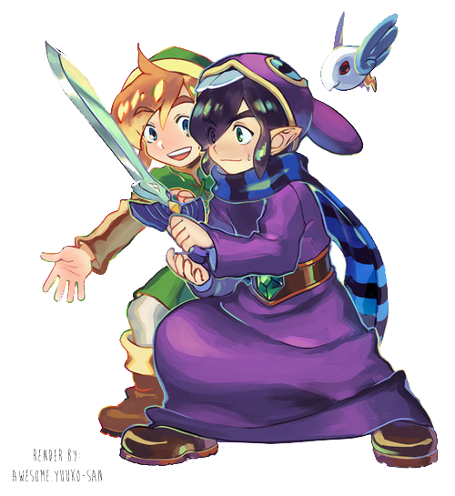 link, ravio, and sheerow (the legend of zelda and 1 more) drawn by enni