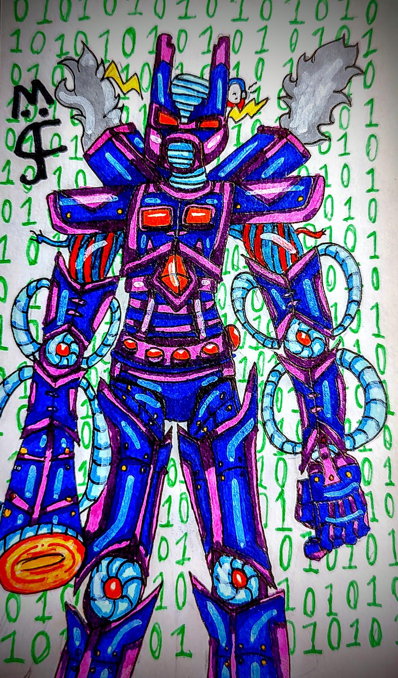 ROBOT drawing by SuzieArtistAU on DeviantArt