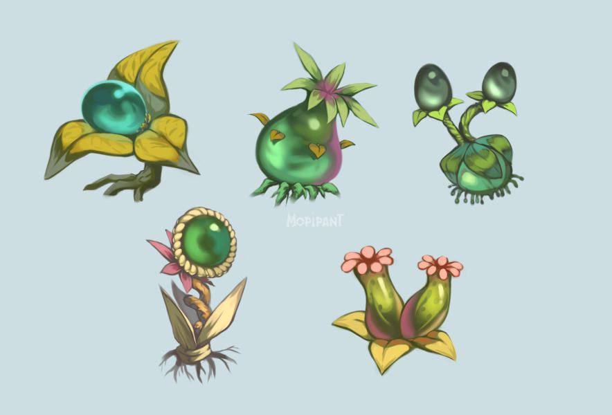 Wraithberry fantasy Plants 01 by mopipant on DeviantArt