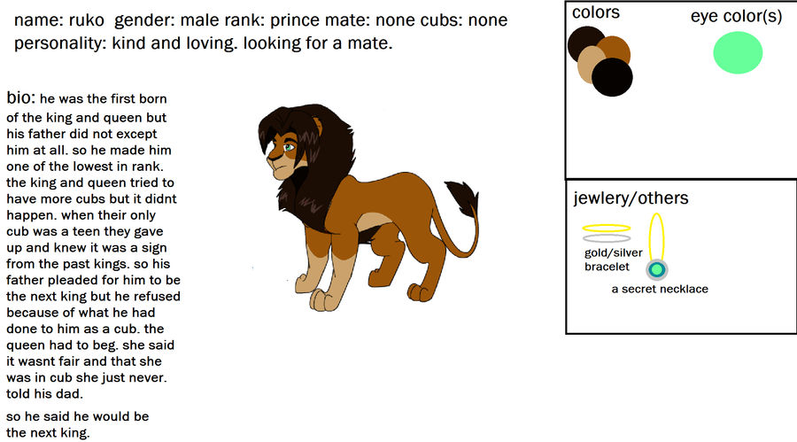 ruko lion breedable by petshop101 on DeviantArt