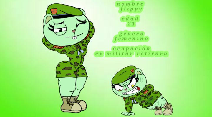 Flippy female (happy tree friends) by leonlouder2003 on DeviantArt