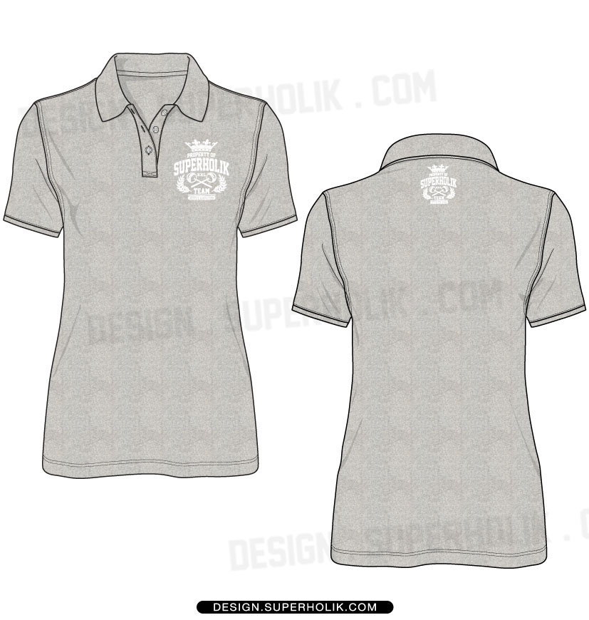 Women's polo shirt template