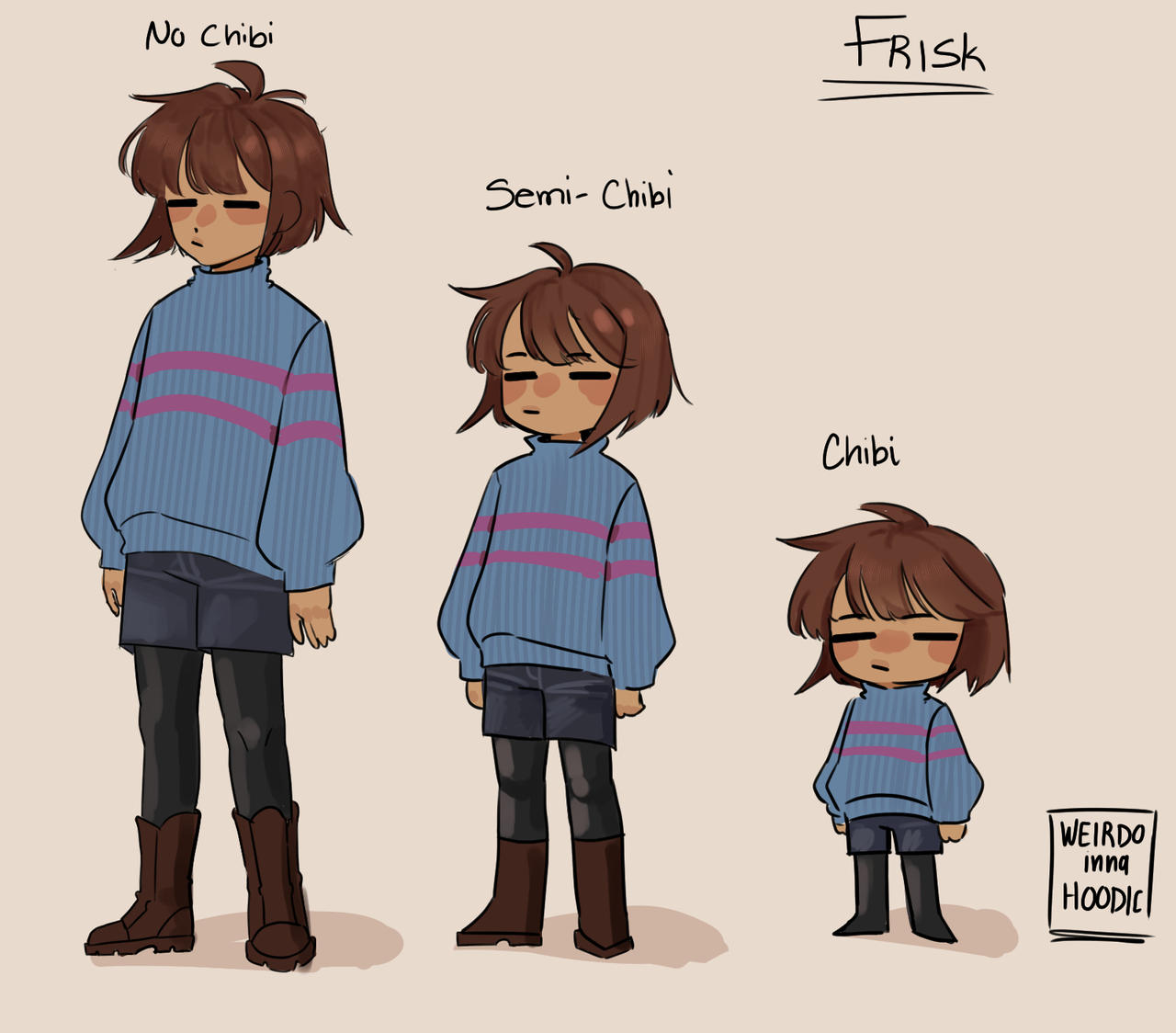 Frisk by WEIRDOinnaHOODIE on DeviantArt