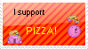 I Support Pizza Stamp