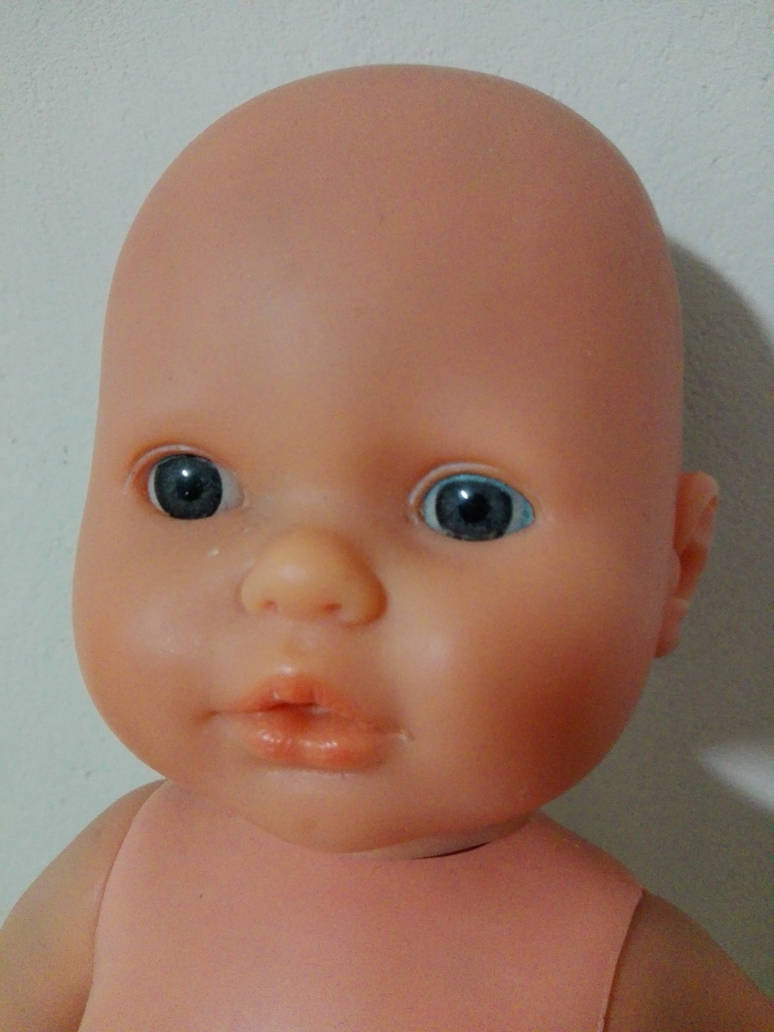 Baby doll head (pre-cut png available) by DinowCookie