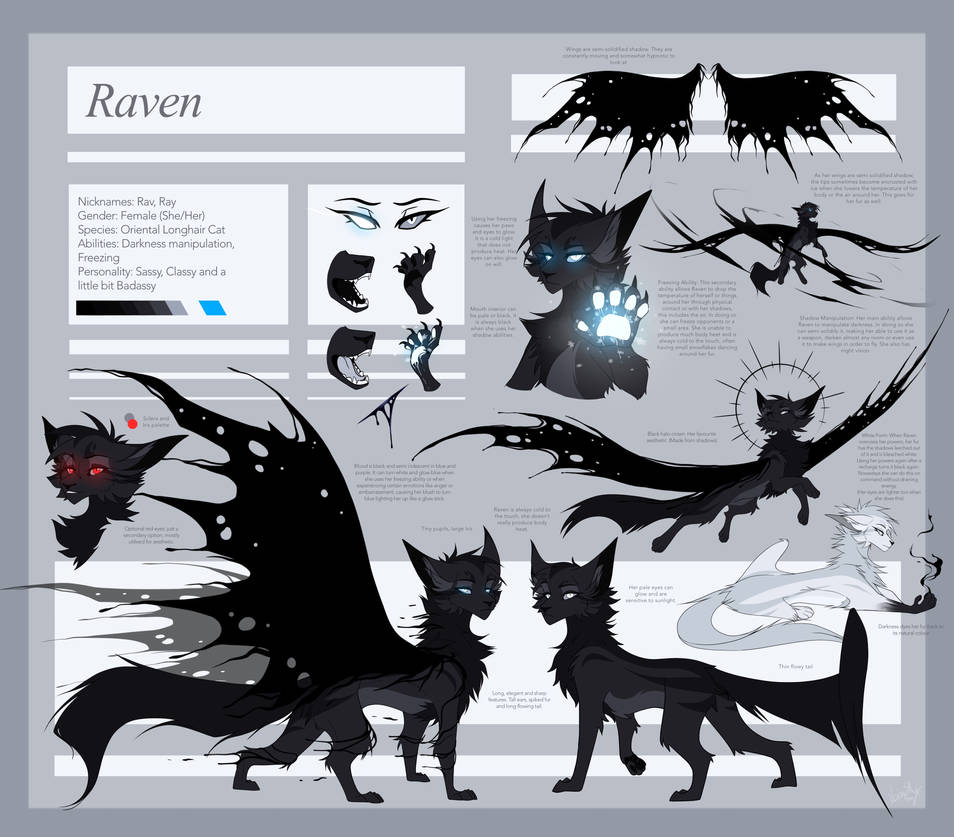 Raven // Reference Sheet 2022 by Visarray on DeviantArt