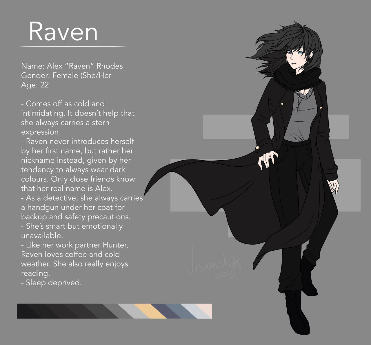 Raven | Reference Sheet by Visarray on DeviantArt