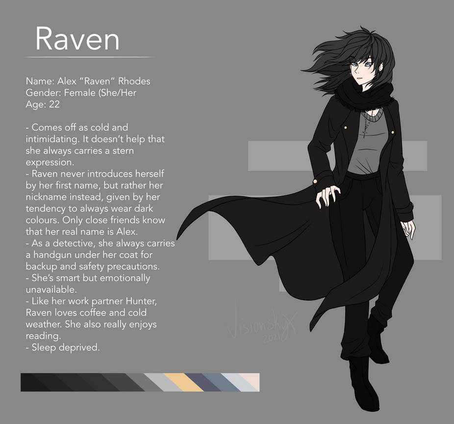 Raven | Reference Sheet by Visarray on DeviantArt