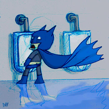 Batman Potty batman urinal by HaTheVinh on DeviantArt