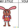 Amy The Baby Rabbit's Style Meme