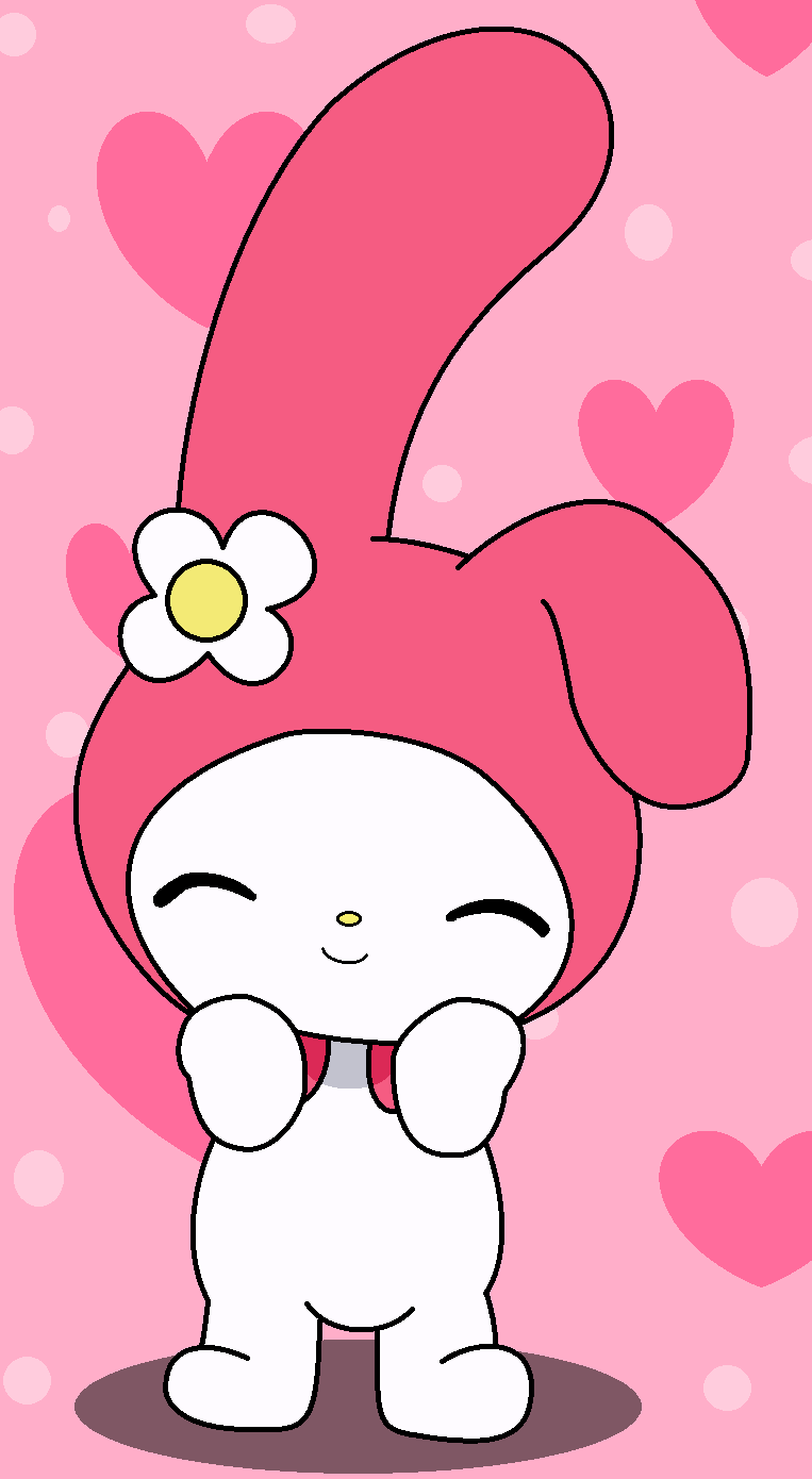 My Melody Smiling by Alex13Art (re-drawn)