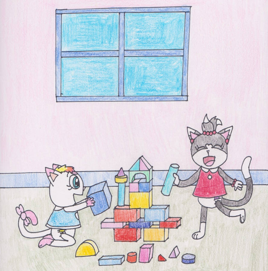 Building Block Kitties by DanielMania123 on DeviantArt