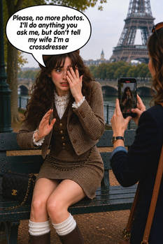 Business trip to Paris - TG Caption
