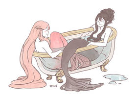 bubbline mermaid au